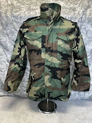 Vintage M65 US Army Jacket Mens Small/Reg Woodland Camo Field Coat NEW A-21 • $69.99