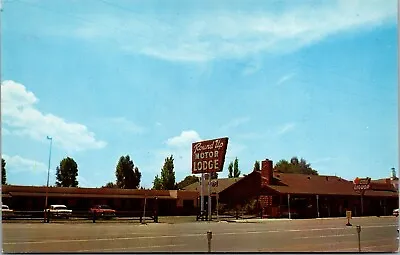 Vtg Show Low Arizona AZ Round Up Motor Lodge 1950s Unused Chrome Postcard • $4.99