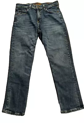 Alesbury Jeans Mens 32x30 Slim Blue Denim Dark Stretch Cowboy Rodeo • $19.95