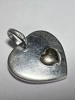 Pretty Links Of London Heart Sterling Silver Charm Hallmarked • £8.56