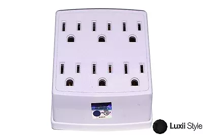 6 Outlet Wall Plug Adapter Adaptor Tap 125v 1875 Watts 15 Amps Power Expander • $8.99