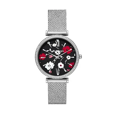Womens Wristwatch MICHAEL KORS MAISIE MK4532 Steel Mesh Black Swarovski • $182.85