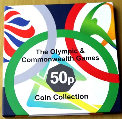 The Olympic & Commonwelth Games 50p Coin Collection - 2014 2016 2022 & 2020/21. • £30