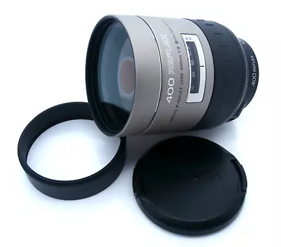 Rare Minolta V Vectis 400mm F8 Reflex AF Telephoto Mirror Lens Minolta APS Mount • £140