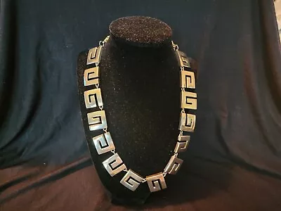 Givenchy: Vintage Designer Jewelry Signed  Gold Tone Collar Necklace • $200