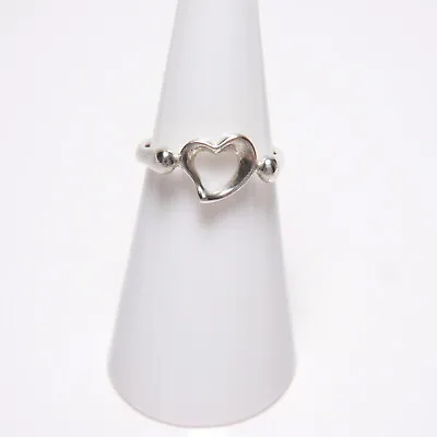 £0.80 • Buy Tiffany & Co. Open Heart Ring Silver Sterring Silver 925 J-0059