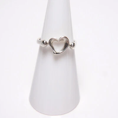 £0.80 • Buy Tiffany & Co. Open Heart Ring Silver Sterring Silver 925 J-0059