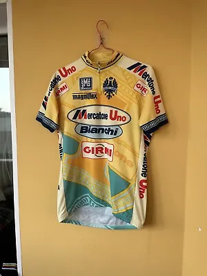 SMS Santini Bianchi Mercatone Uno Girmi Marco Pantani Men Jersey 1998 Size M • $60