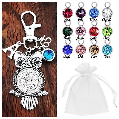 £3.45 • Buy 65th Birthday Gifts, LUCKY SIXPENCE 1958 COIN, BIRTHSTONE,Wise Owl, INITIAL Gift