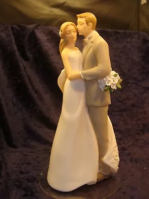 WEDDING CAKE TOPPER ~ 9” ~ This Is Either A Very Hard Plastic Or Resin~ VGC ~ • $11.50