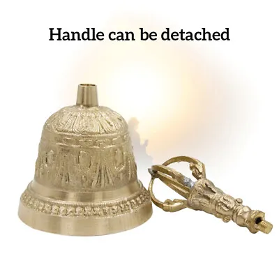 Handmade Hand Bell Tea Meditation Alarm Prayer Tibetan Buddhist Bell • $14.27