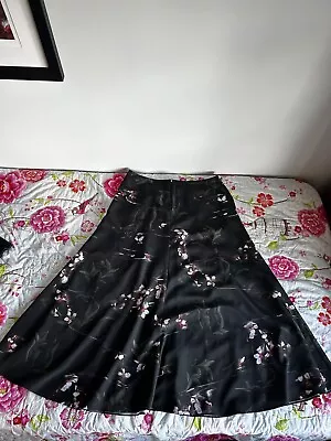 JAEGAR GORGEOUS FLORAL FLOATY TIERED SKIRT Size 12 • £7