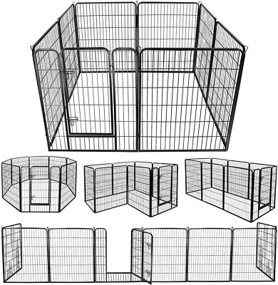 $134.22 • Buy Dog Playpen Outdoor/Indoor, 24/40 Inch Height Dog Pen 8/16 Panels Dog Fence Exer