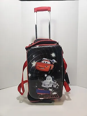 Disney Pixar Lightning McQueen Cars Kids Rolling Suitcase Overnight Toy Bag • $19.95