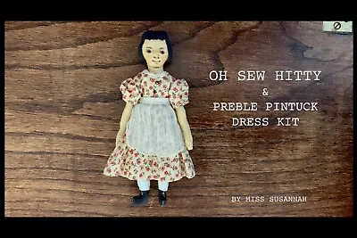 Hitty Doll | Printed Cloth Doll Kit With Dress Kit | Antique Doll Making Pattern • £35