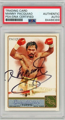 $299.99 • Buy 2011 Topps Allen & Ginter Manny Pacquiao SIGNED #262 RC Rookie Card PSA Slabbed