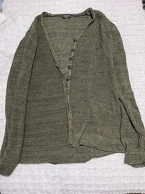 Clothes Capture Ezybuy Green Cardigan Womens To Fit 14 With Buttons • $30