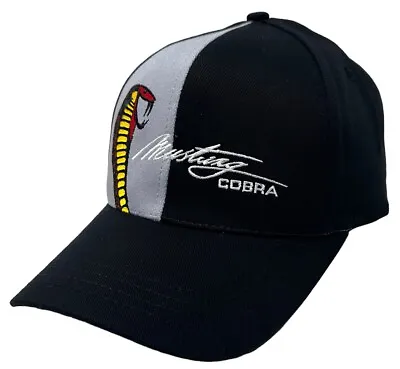 Ford Cobra Shelby Mustang Men's Embroidered Colorblock Strapback Hat Cap • $19.99