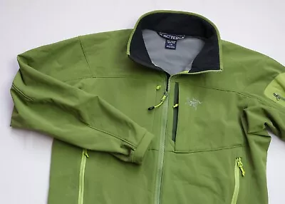 £93 • Buy Arcteryx Gamma MX Softshell Jacket Men Top Size L Large Green STRETCH 12662