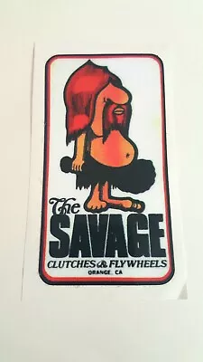 Savage Clutches Sticker Decal Hot Rod Rat Rod Vintage Look Drag Race 152 • $3.99