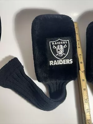 Raiders Las Vegas Oakland NFL Golf Club Head Cover 3 & X Embroidered Logo • $20