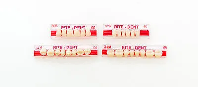 Dental Anterior & Posterior Complete Denture Partials Acrylic Resin Teeth Set • $14