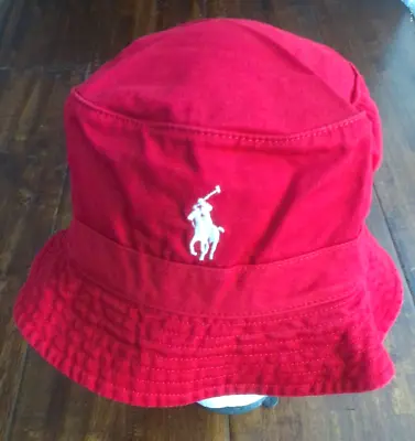 Polo Ralph Lauren Classic Red Bucket Hat L/xl • $44.96