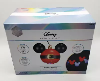 Disney Magic Holiday Mickey Mouse Motion Mosaic Hanging Projection Ornament 9  • $25.49