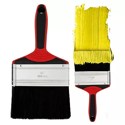 4 Inch Paint Brush 4  Brushes Wall Fence Decorating Painting Professional 100mm • £3.49