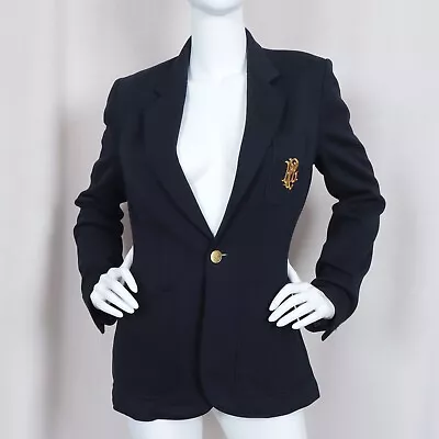 $245 • Buy POLO RALPH LAUREN Double Knit Jacquard Blazer Jacket In Navy