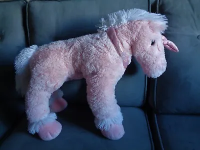 £12.99 • Buy Large Pink Plush Unicorn Horse Pony Soft Cuddly Toy Stuffed Animal By Asda Vgc