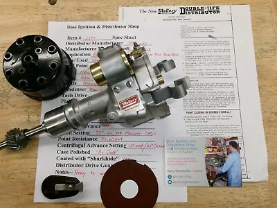 Vintage Mallory Dual Point Distributor Ford 289 302 Boss 302 Set Up On Machine • $299.99