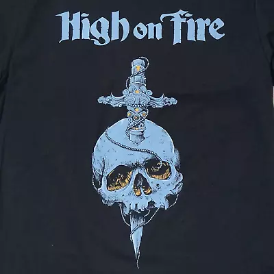 High On Fire Gift For Fans Black T-Shirt Cotton Full Size • $16.99