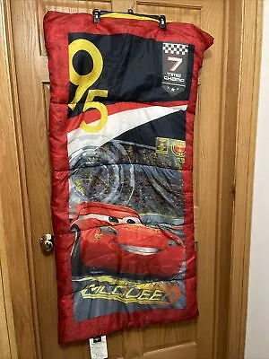 Disney Pixar Cars 3 Lightning Mcqueen Kids Sleeping Camping Bag 5 Foot • $22.45