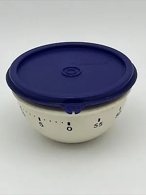 Vintage Tupperware Kitchen Timer Blue White Kitchen Gadget MCM • $14.99