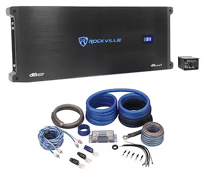 Rockville DB25 2800 Watt/700w RMS 2 Channel Car Amplifier+Amp Kit Loud!! • $429.95