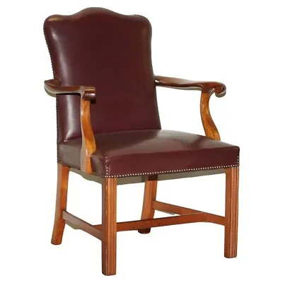 Leather Carver Office Chair From Princess Diana's Family Estate Spencer House • £2950