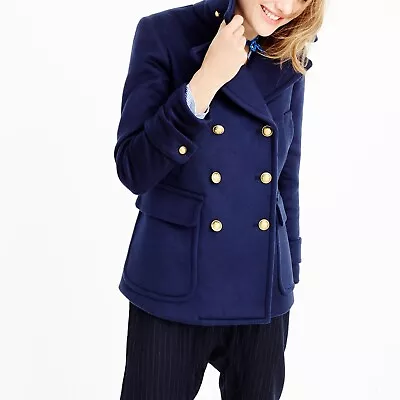 J. Crew Majesty Peacoat Stadium Cloth Navy 0 • $65