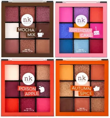 Nicka K 9 Color Eyeshadow Palette Shimmer Matte Non-creasing All Day Wear  • $6.99