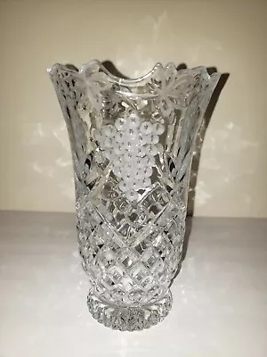 Discounted Shannon Crystal 24% Lead Crystal Vase-9 -SEE DETAILS- • $12.99