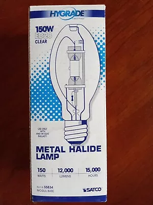 Hygrade ED28 Clear Metal Halide Lamp S5834 Mogul Base 150 W • $15.99