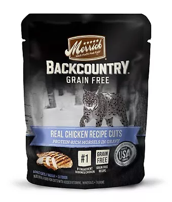 Backcountry Grain Free Cat Food - Real Chicken Recipe Cuts - 12 Pouches • $14.95