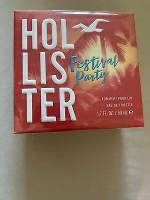 Hollister Festival Party For Him 50ml Eau De Toilette Spray Brand New & Sealed • £14.89