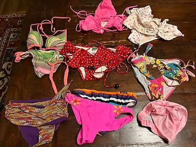 6 X Bikinis & 2 Extra Bottoms Bust To 34” Miss Selfridge Calzedonia Rio De Sol • £25