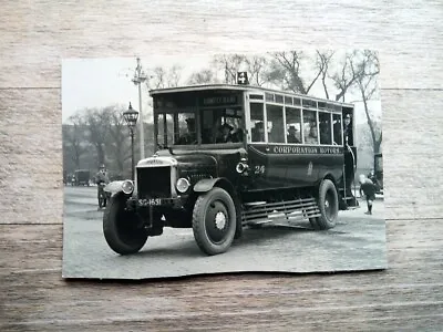 Leyland Bus Original Small Photo Circa 1920 - Comely Bank Edinburgh Scotland • £3.30