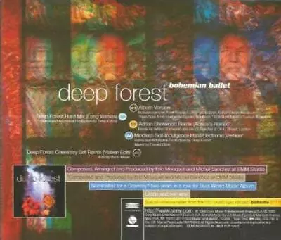 Deep Forest: Bohemian Ballet PROMO Music CD Long Remix Edit Electronic 5trk • $12.59