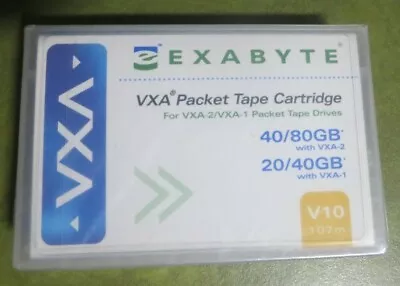 New Exabyte VXA V10 20/40GB Factory Sealed Data Tape Cartridge PN 111.00106  • $13.99