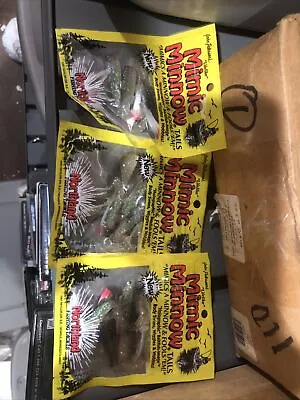 3- Northland Tackle Mimic Minnow Tails Black Glitter MMFT25-11 • $10