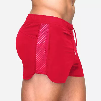 Mens Gym Sports Training Bodybuilding Running Shorts Workout Fitness Short Pants • $12.88