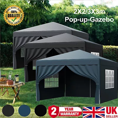 Gazebo Pop Up 2x2/3x3m Heavy Duty Tent Waterproof Commercial Grade MarketStall • £58.99